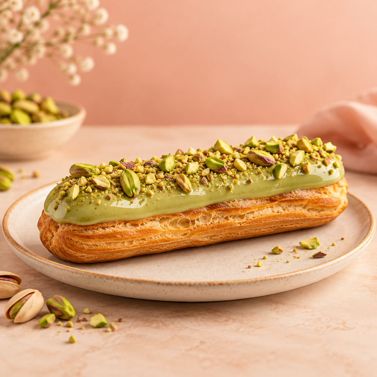 Pistachio Eclair